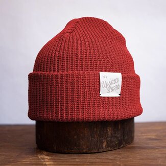 Upstate Stock Upstate Stock Upcycled Cotton Watch Cap Cherry Red