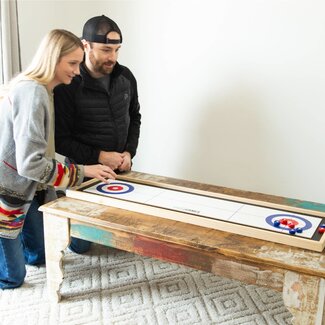 Yard Games Yard Games Curling and Shuffleboard 2 in 1 Table Top Game