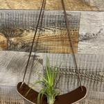 Polt Leather Cradle Wall Planter Small Brown