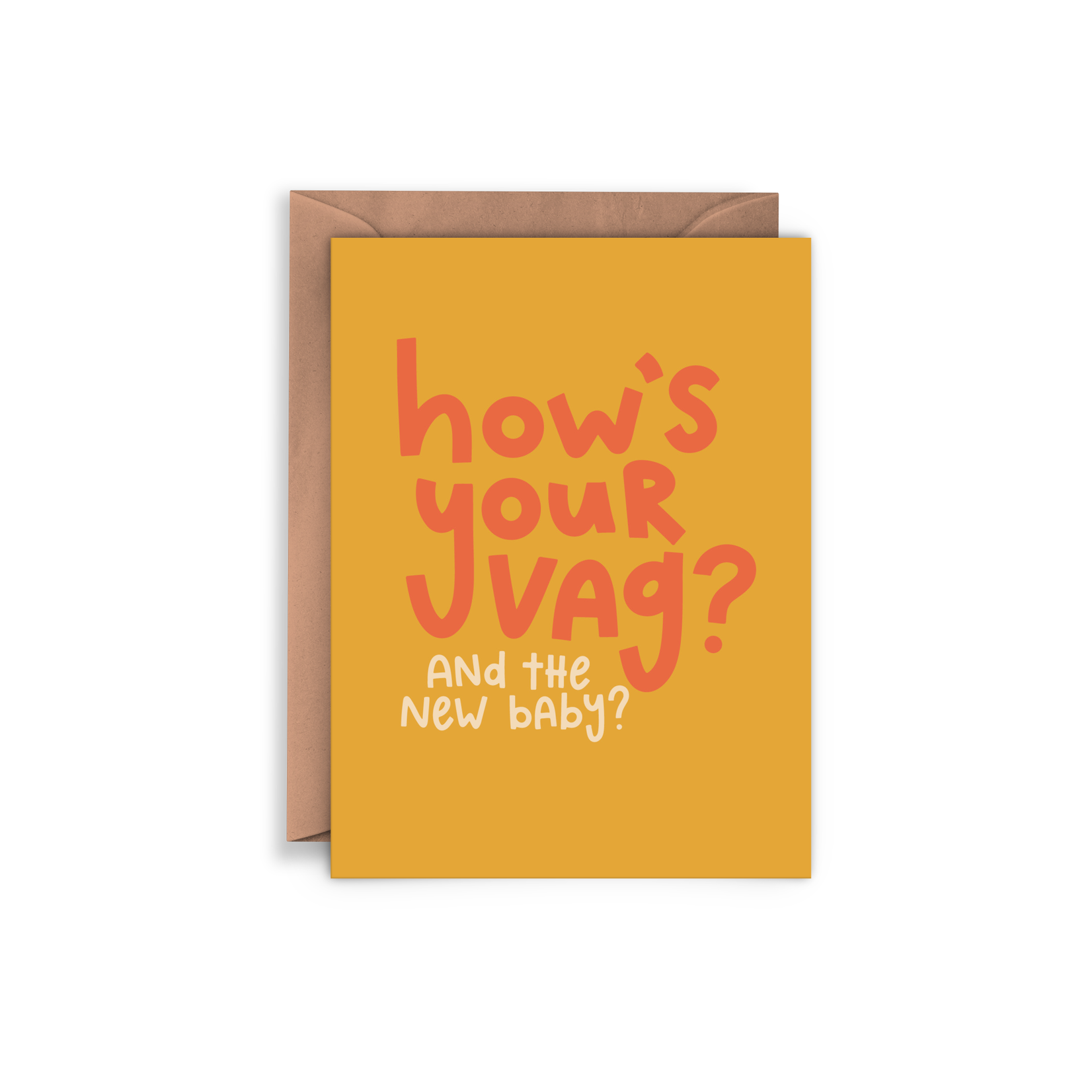 Twentysome Design Twentysome Design Hows Your Vag? Feminist New Baby Card