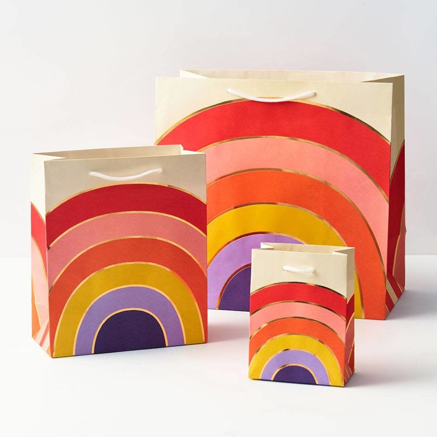 Paper Source Gold Foil Rainbow Gift Bag Medium