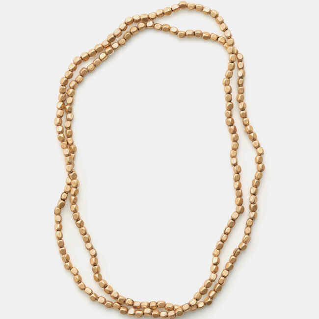 Brass Beads Necklace - Long