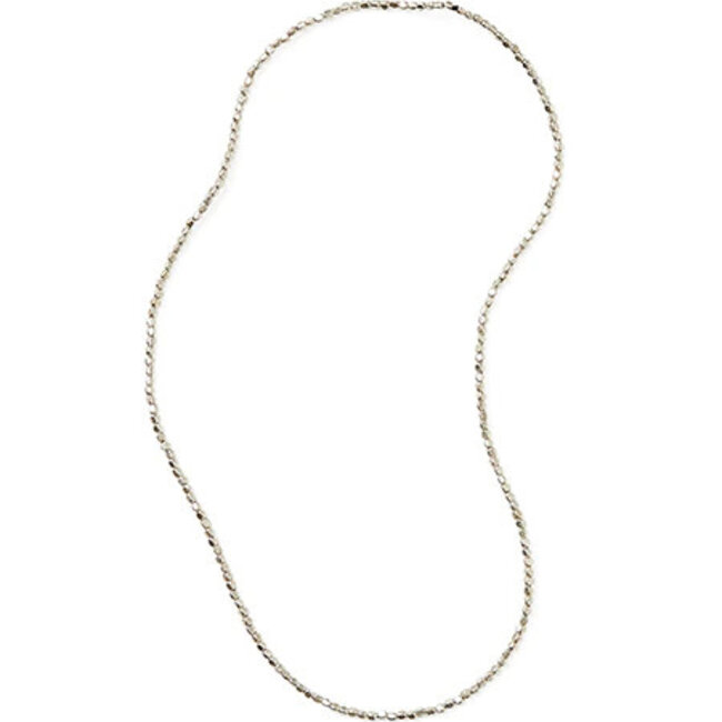 Silver Plated Beads Necklace - Short