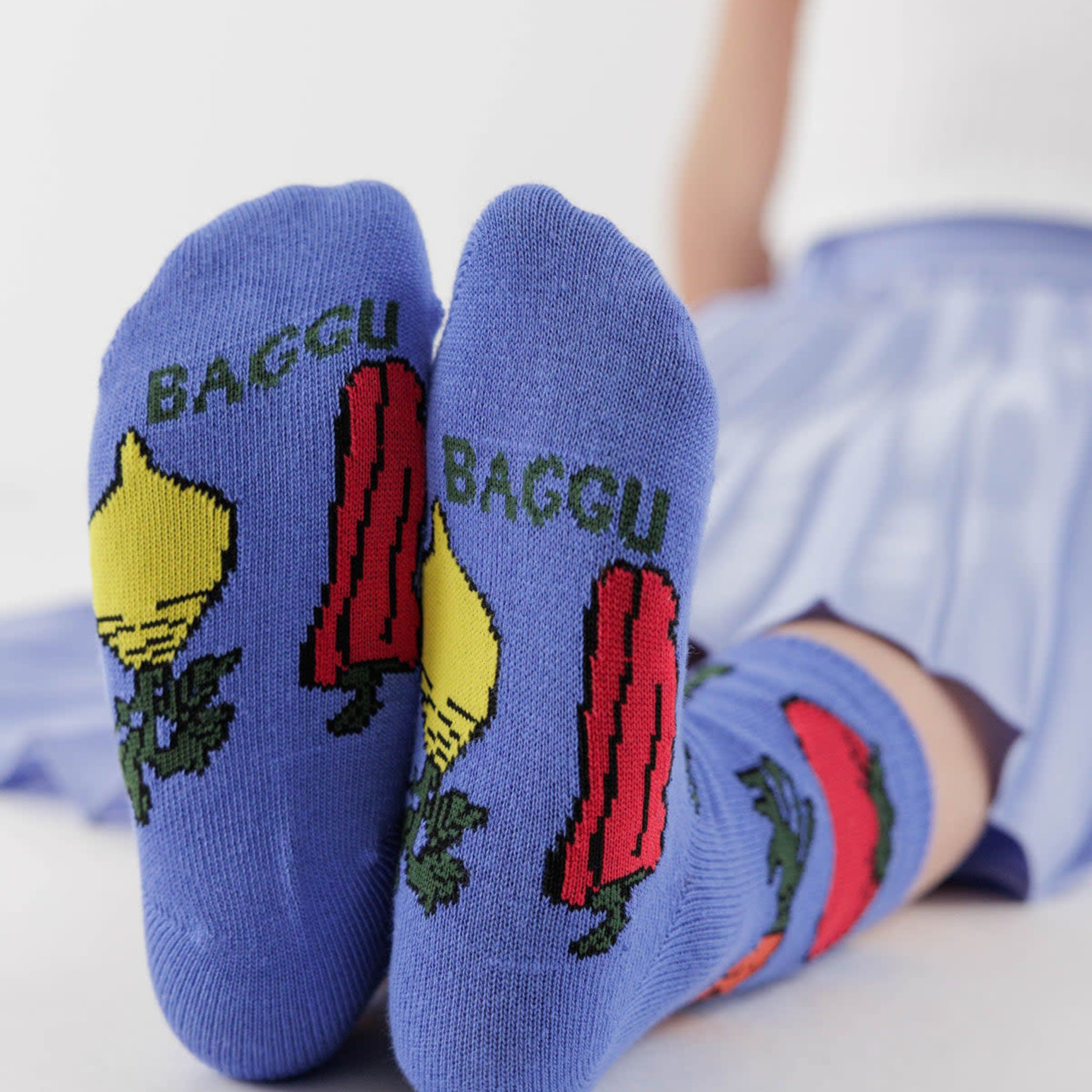 Baggu Baggu Kids Crew Sock Set of 3 Fruits & Veggies