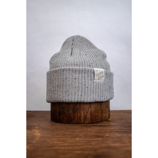 Upstate Stock Upstate Stock Super Fine Upcycled Cotton Watch Cap Grey Fleck