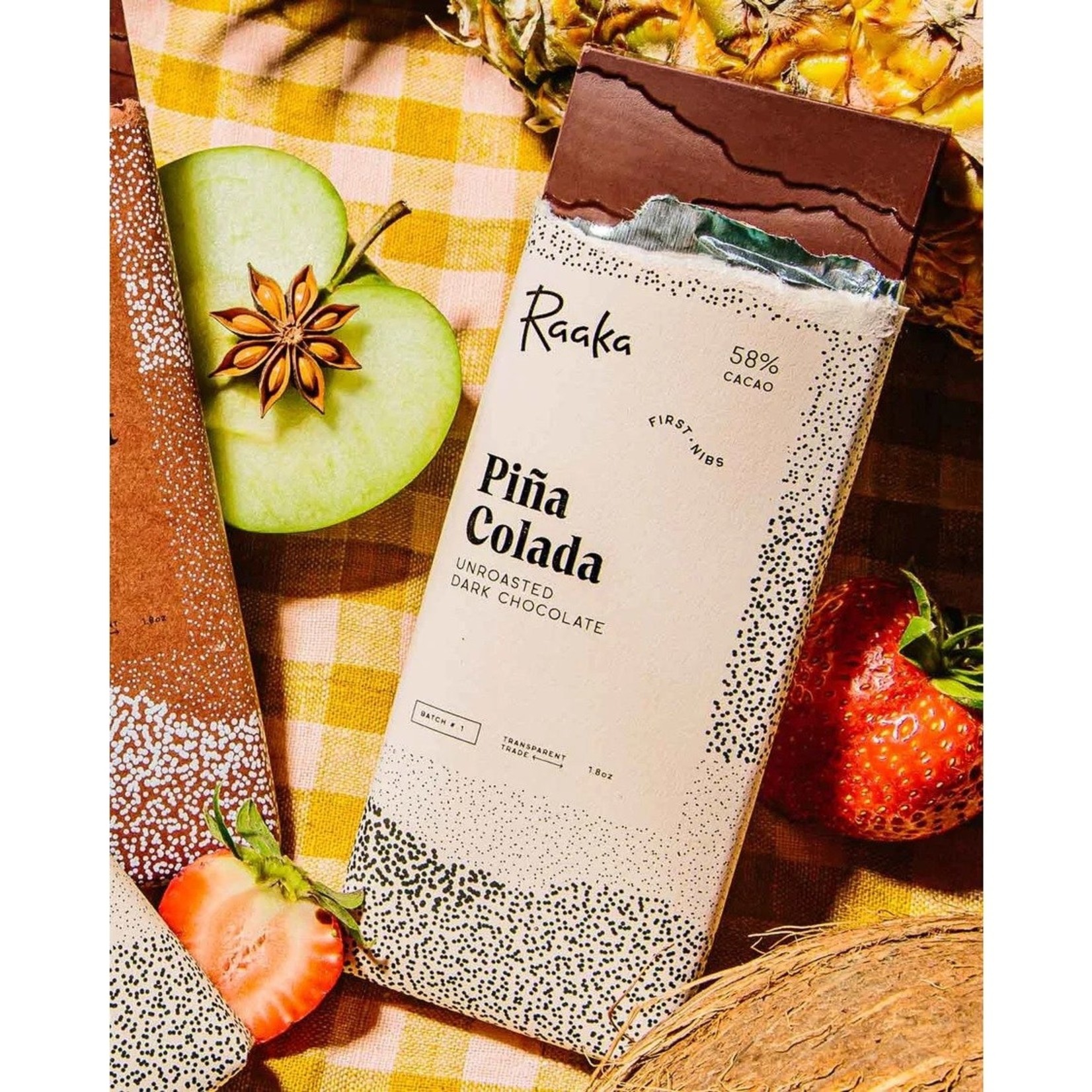 Raaka Raaka Chocolate Bar 58% Piña Colada - Limited Batch