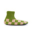 Verloop Checkerboard Sock Slippers Blush Green
