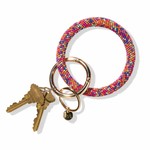 Ink + Alloy Ink + Alloy Confetti Seed Bead Key Ring