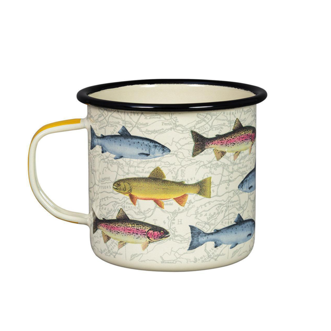 Gentlemen's Hardware Enamel Mug Fish 17 fl.oz