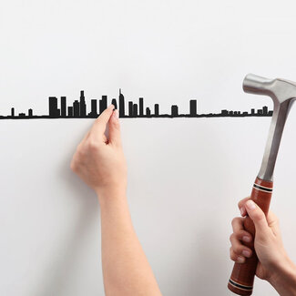 The Line The Line NYC - 49.25" XL City Skyline Silhouette (from Jersey City)