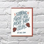 Bench Pressed Bench Pressed Thinking About You More Than Usual Card Get Well