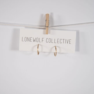 Lonewolf Collective Lonewolf Collective Recycled Square Wire Hoops