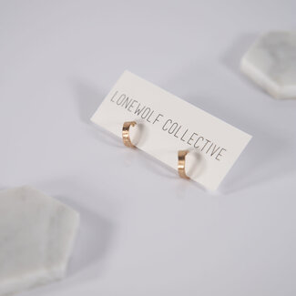 Lonewolf Collective Lonewolf Fat Recycled Hoops Tiny