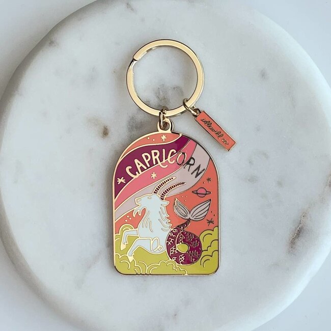 Capricorn Keychain