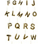 Gold Electroplated Initial Ornament
