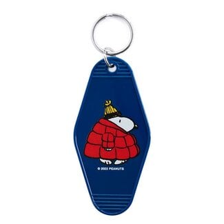 Three Potato Four Snoopy Puffy Coat Key Tag