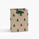 Paper Source Green Glitter Trees Gift Bag Small