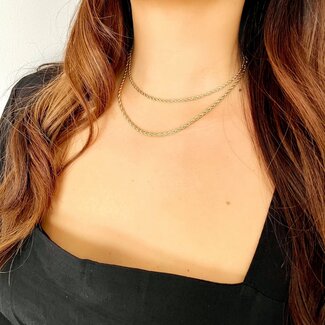 Olivia Le Olivia Le Gold Venice Twist Rope Necklace 18”