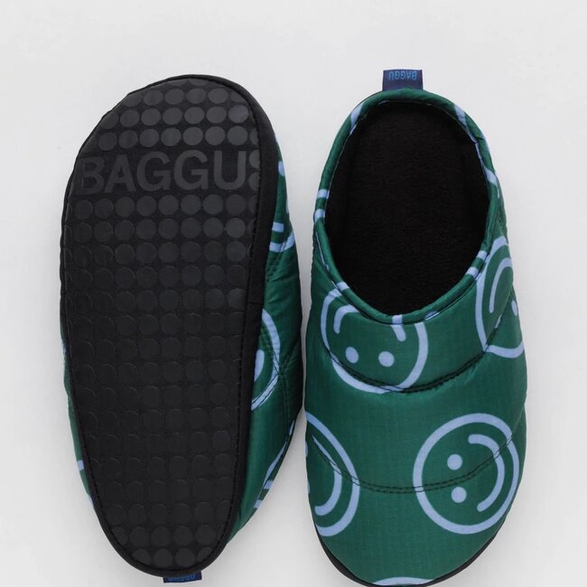 Baggu Puffy Slippers Forest happy