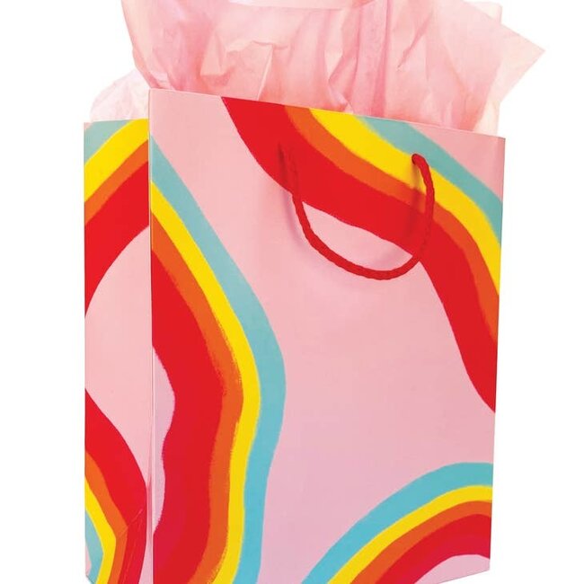 Rainbow Ribbon Gift Bag Medium