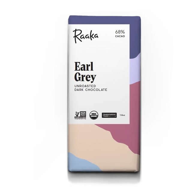 Raaka Chocolate Bar 68% Earl Grey - Limited Batch