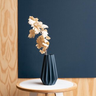 Minimum Design Minimum Design Origami Vase Indigo Blue Medium 20cm