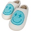 Katydid Turquoise & White Lightning Happy Slippers