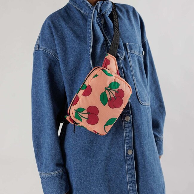 Baggu Puffy Fanny Pack Sherbet Cherry