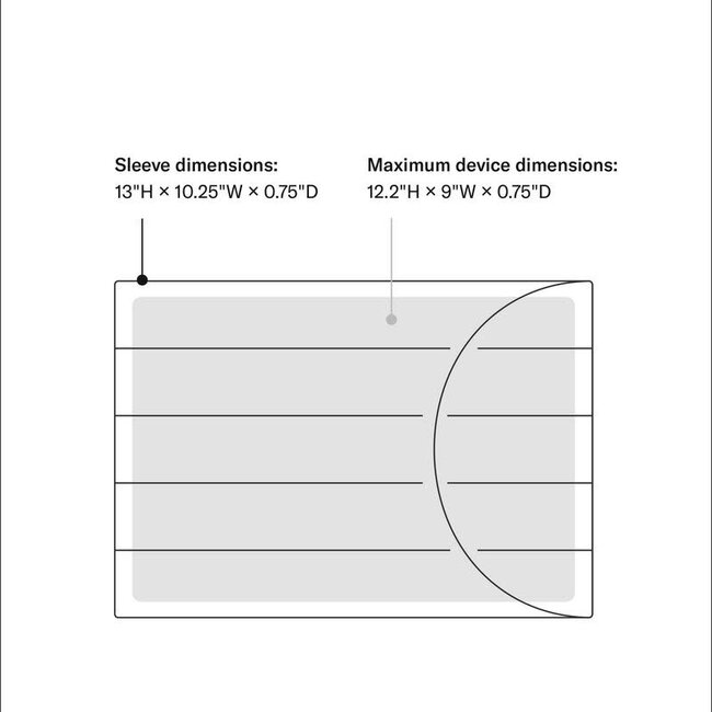 Baggu Puffy Laptop Sleeve Black 13"/14" Woods Grove