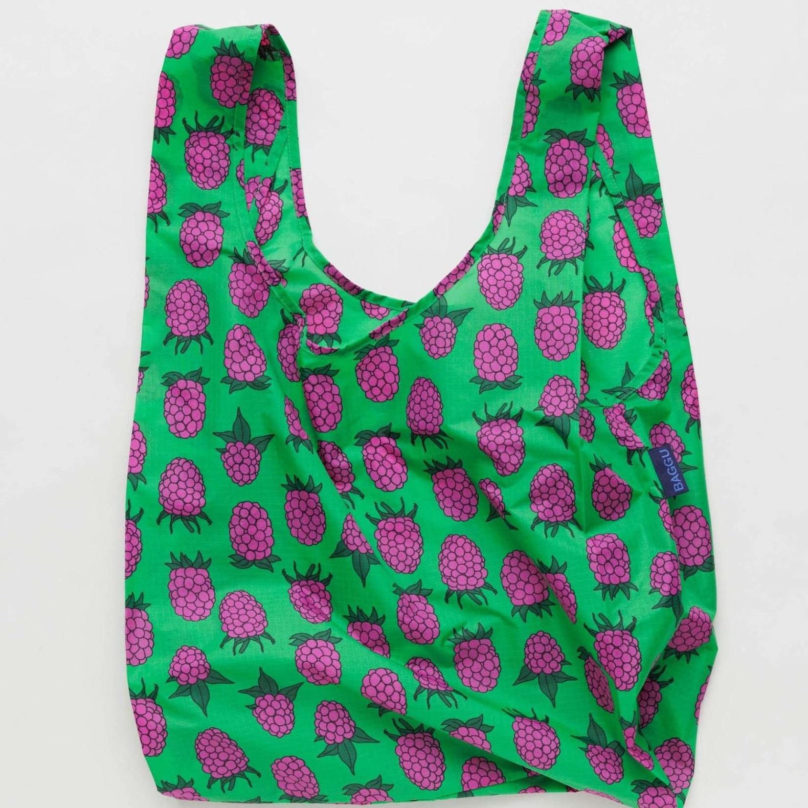 Baggu Baggu Reusable Bag Standard Green Raspberry