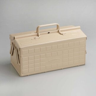 Toyo Steel Toolbox with Top Handle Y-350 White - Woods Grove