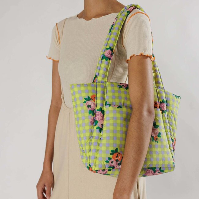 Baggu x Laura Ashley Puffy Mini Tote Crosby Gingham