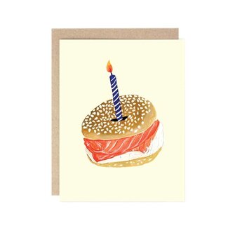 Drawn Goods Birthday Bagel Card