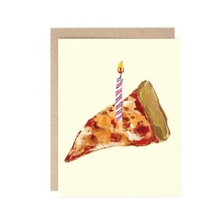 Drawn Goods Birthday Pizza Slice Card