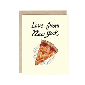 Drawn Goods Love from NY Pizza Card