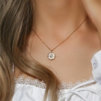 Olivia Le Pearl North Star Pendant Necklace