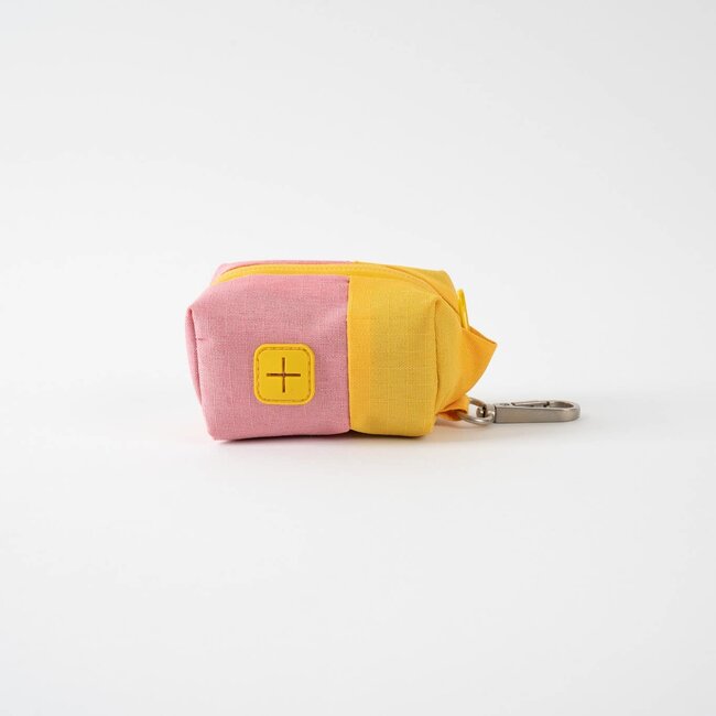 Fritz Poop Bag Carrier Yellow/Pink