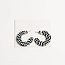 Nat + Noor Ray Hoops In Black + White Checkered