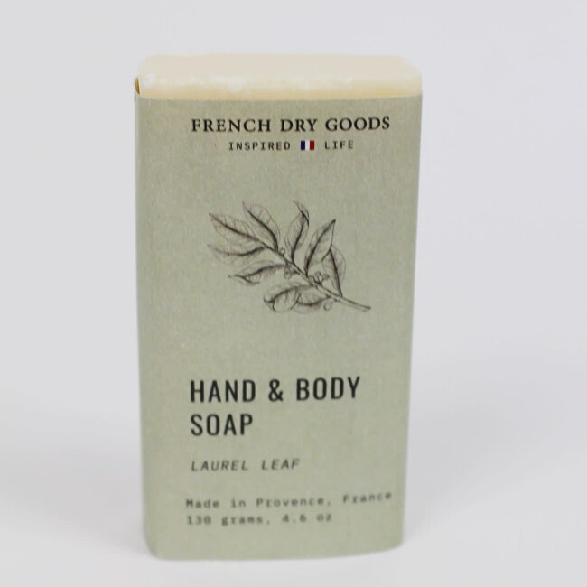 French Dry Soap Solid Hand & Body Soap Laurel Leaf 130 grams