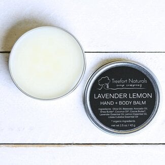 Treefort Naturals Hand & Body Balm Lavender Lemon