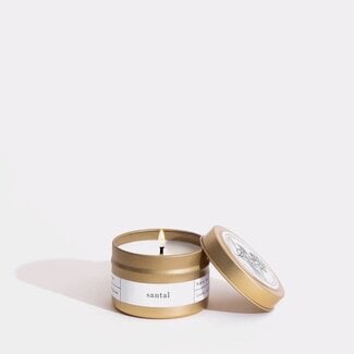 Brooklyn Candle Studio Gold Travel Candle Santal