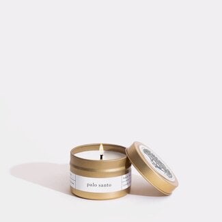 Brooklyn Candle Studio Gold Travel Candle Palo Santo