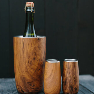 S'well 25oz Wine Chiller - Teakwood