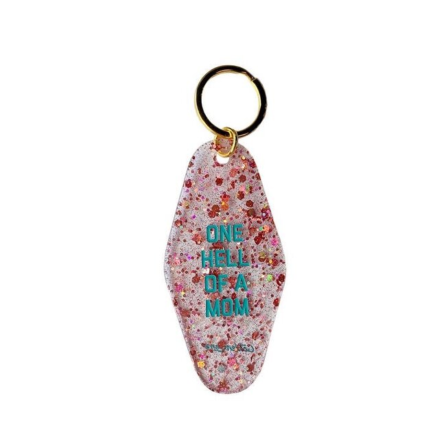 Golden Gems Keychain One Hell of a Mom