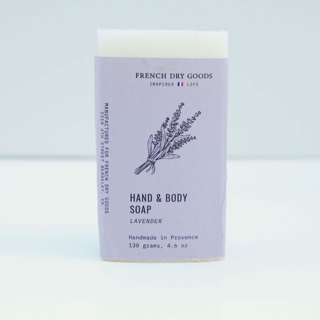 French Dry Soap Solid Hand & Body Soap Lavender 130 grams