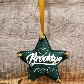 Enamoo Enamoo Ornament Star Green Brooklyn