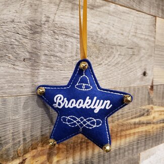 Enamoo Enamoo Ornament Star Blue Brooklyn