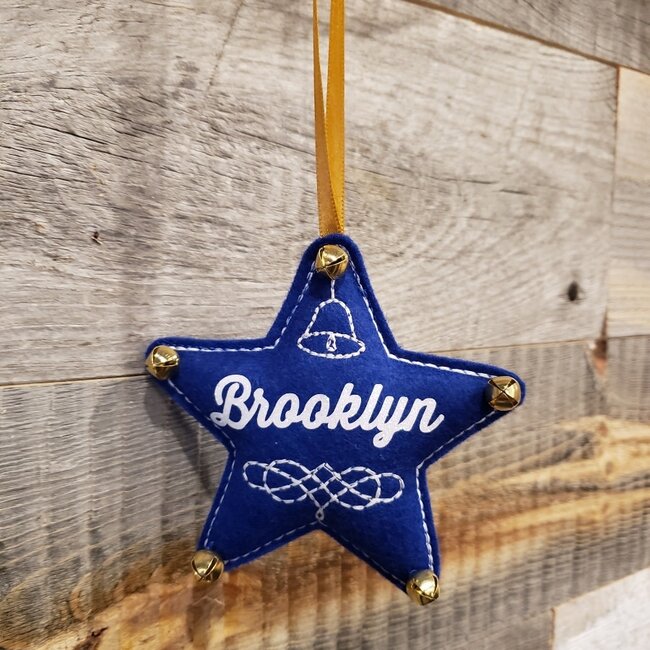 Star Blue Brooklyn Ornament