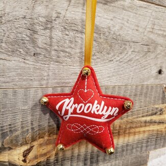 Enamoo Enamoo Ornament Star Red Brooklyn