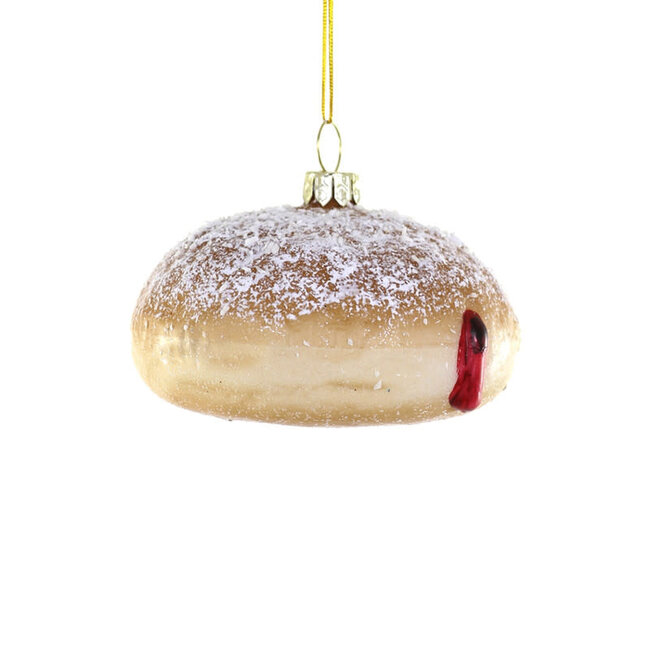 Jelly Filled Powdered Donut Ornament